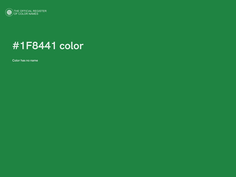 #1F8441 color image