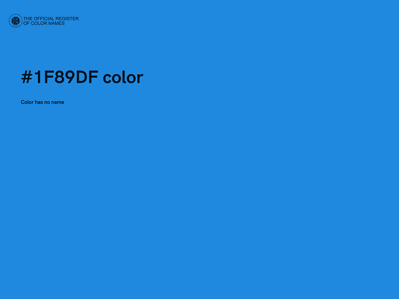 #1F89DF color image