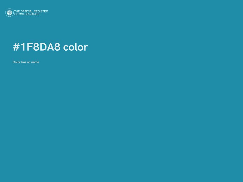 #1F8DA8 color image