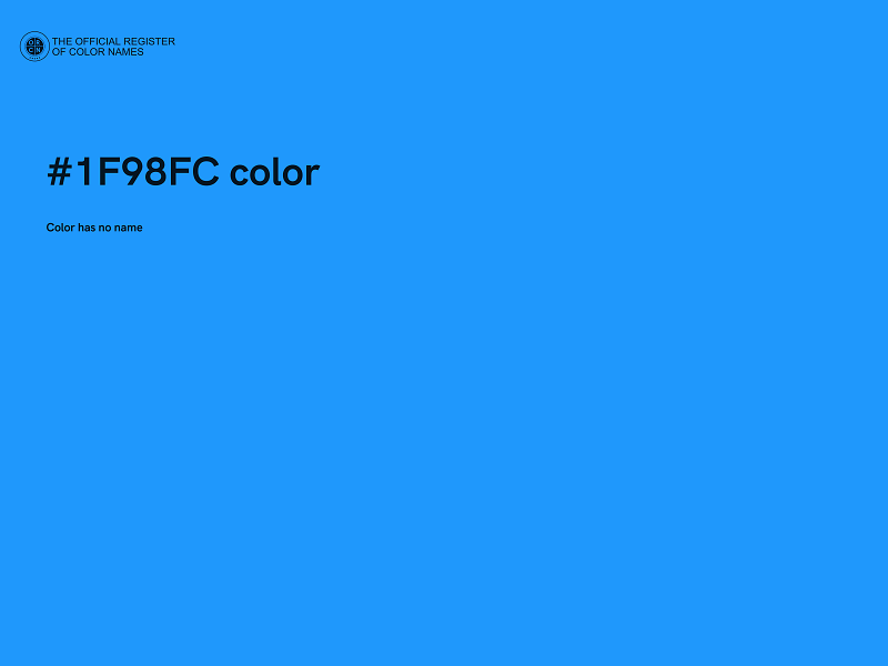 #1F98FC color image