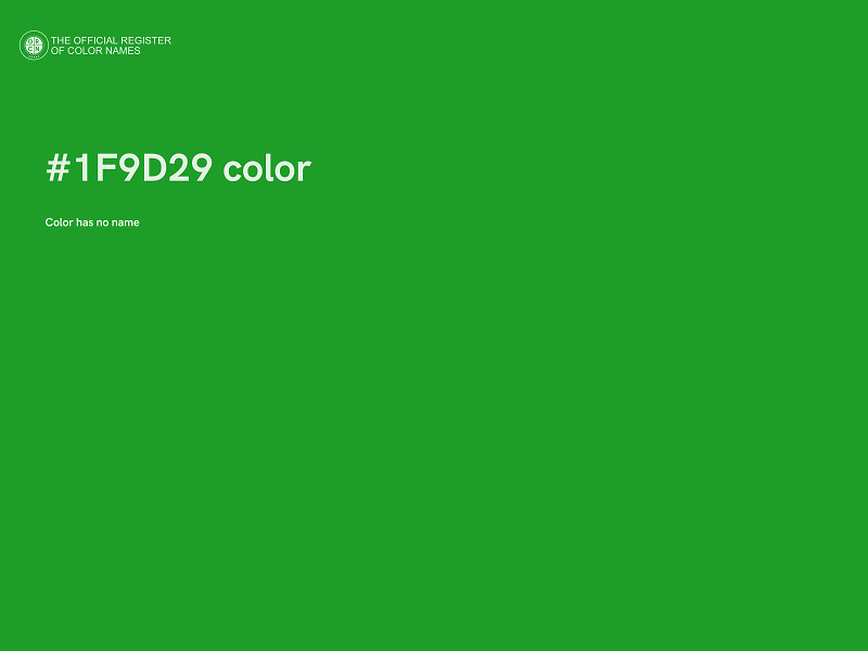 #1F9D29 color image