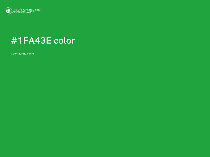 #1FA43E color image