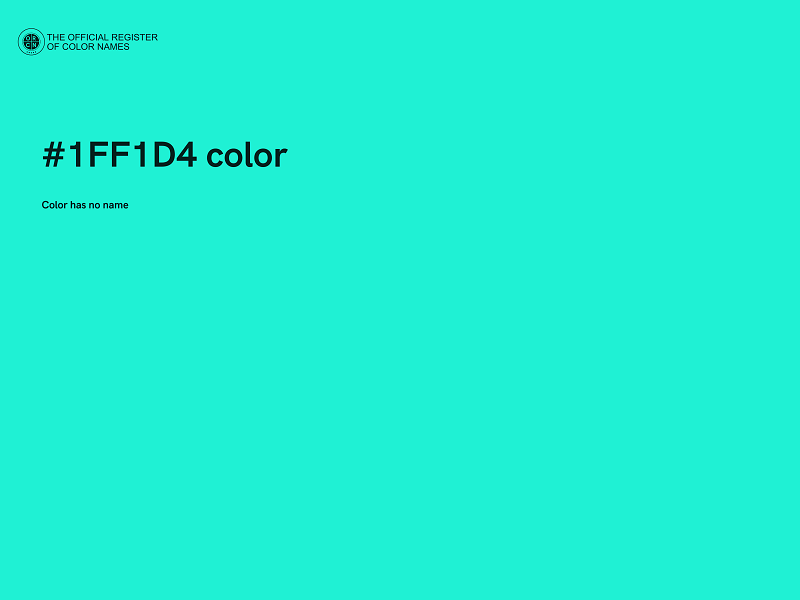 #1FF1D4 color image