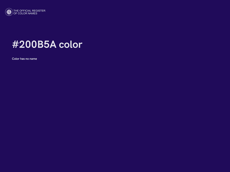 #200B5A color image