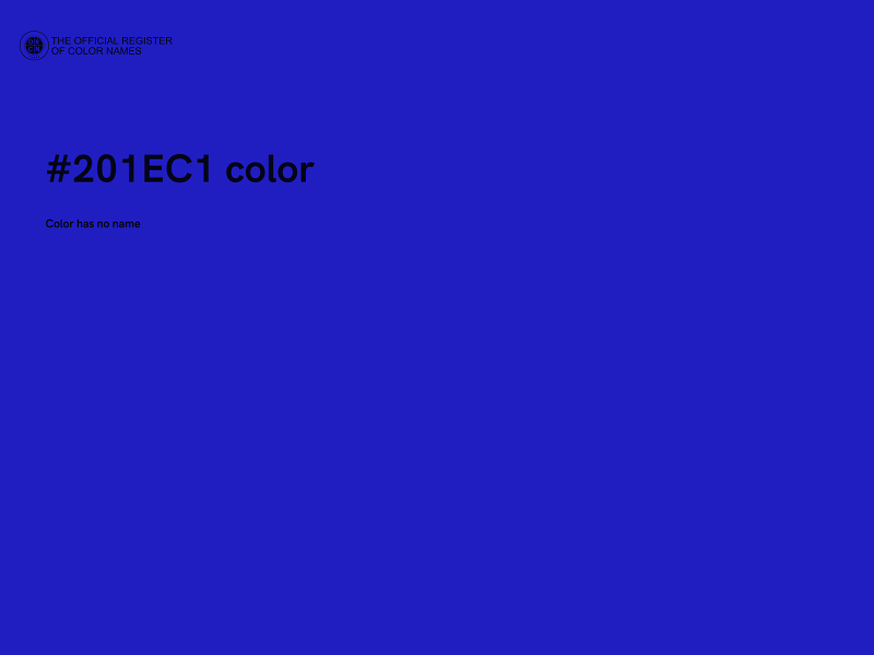 #201EC1 color image