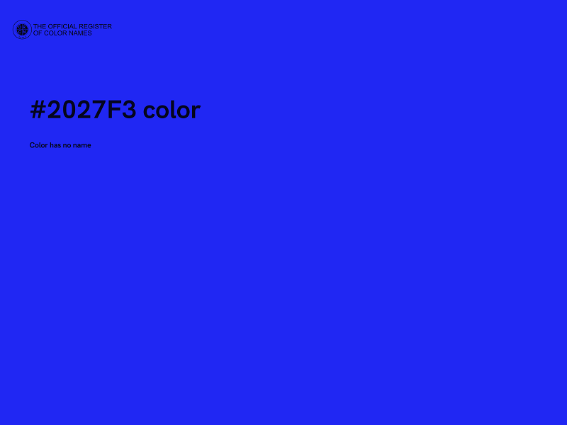 #2027F3 color image