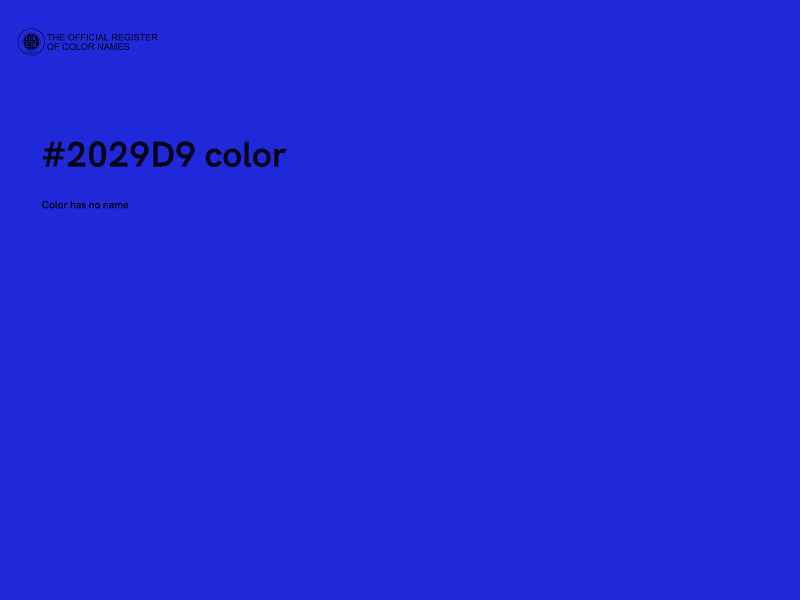 #2029D9 color image