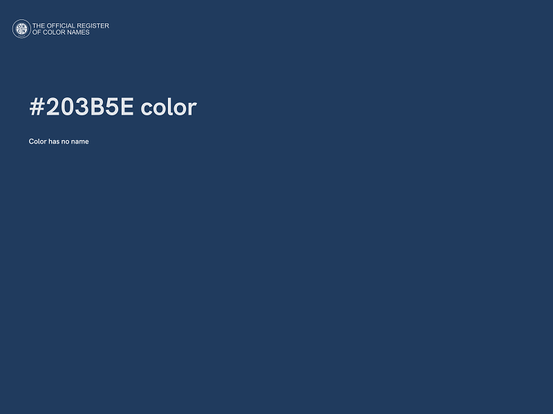 #203B5E color image