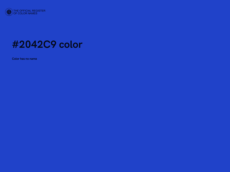 #2042C9 color image