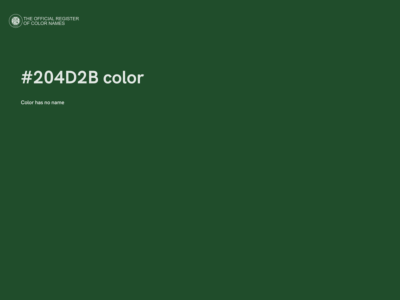 #204D2B color image