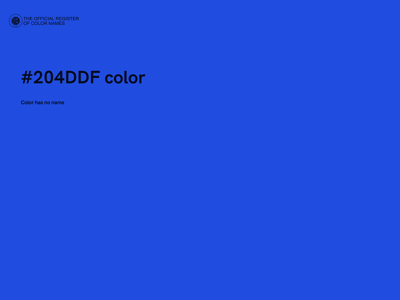 #204DDF color image