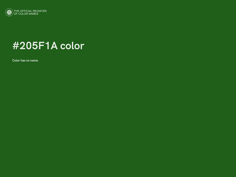 #205F1A color image