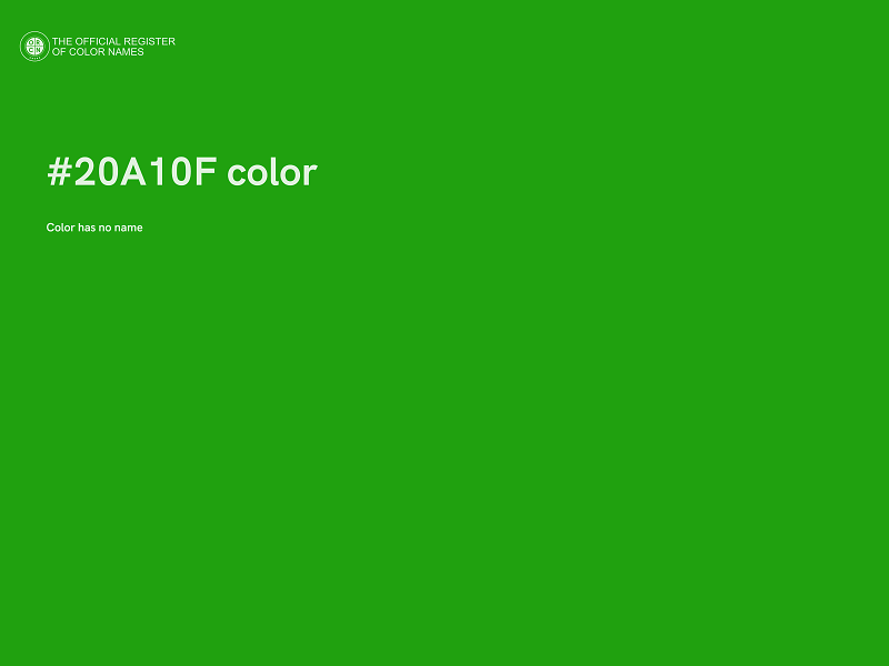 #20A10F color image