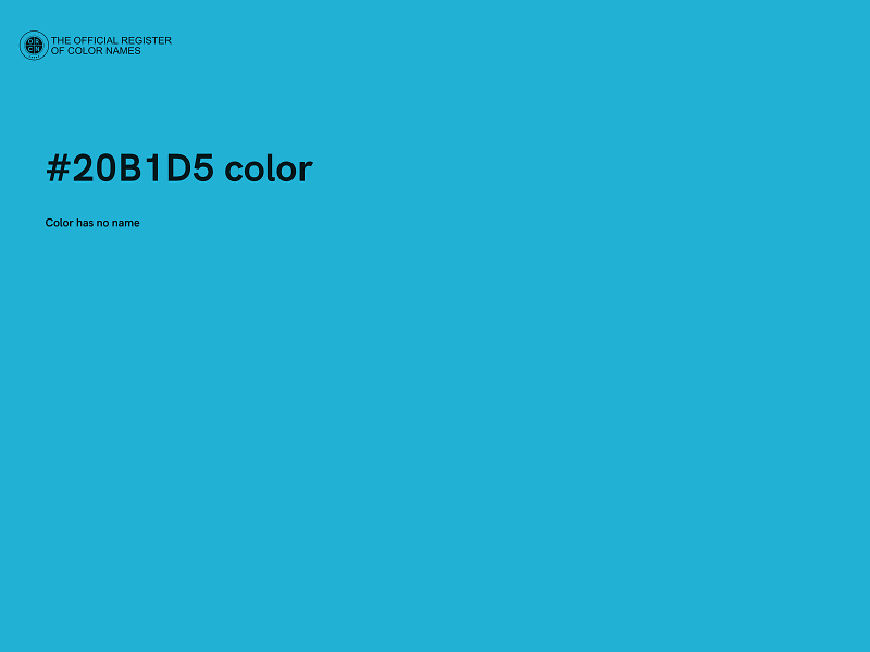 #20B1D5 color image