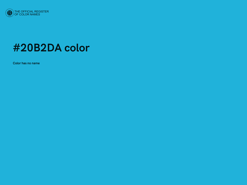 #20B2DA color image