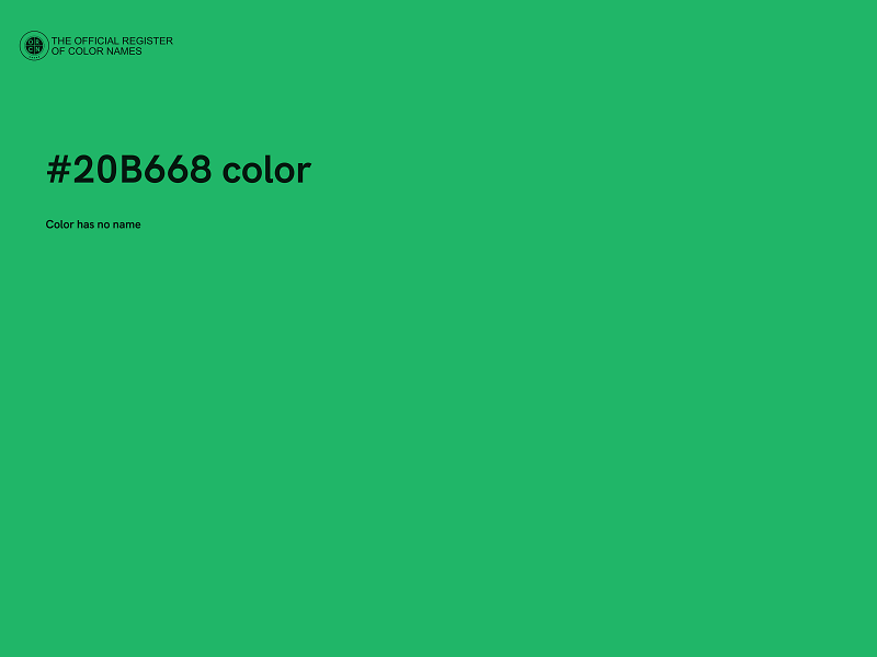 #20B668 color image