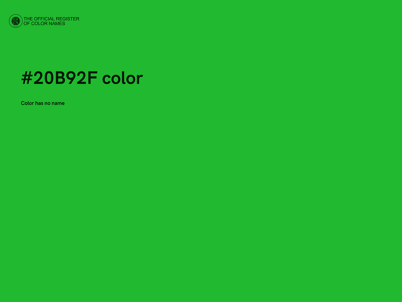 #20B92F color image