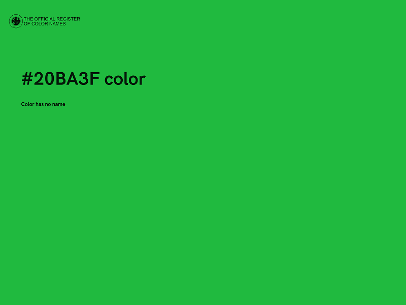 #20BA3F color image