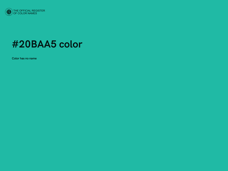 #20BAA5 color image