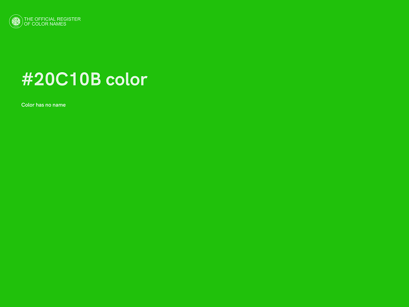 #20C10B color image