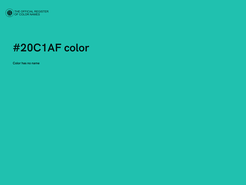 #20C1AF color image