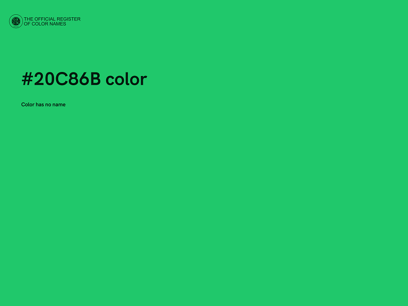 #20C86B color image