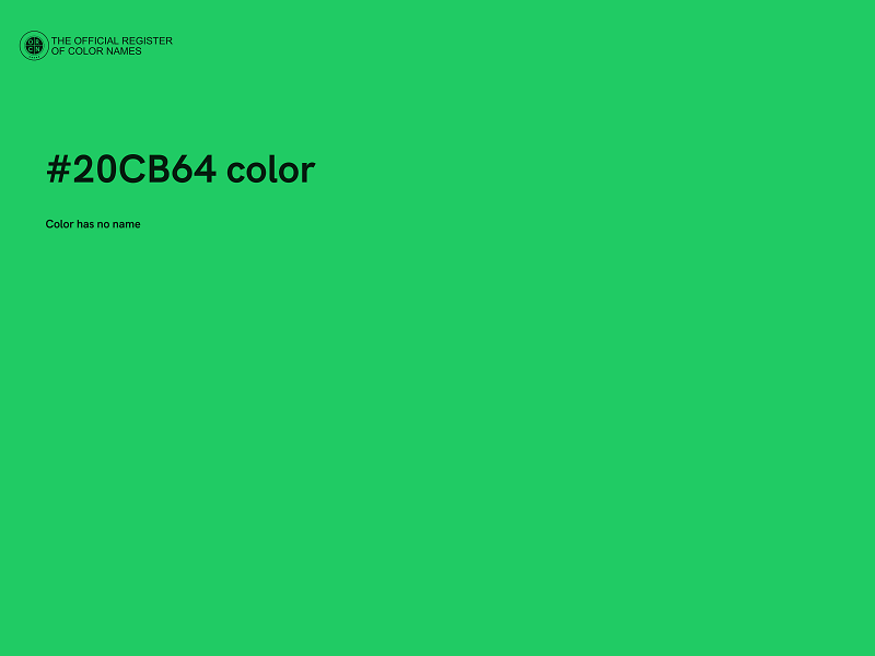 #20CB64 color image