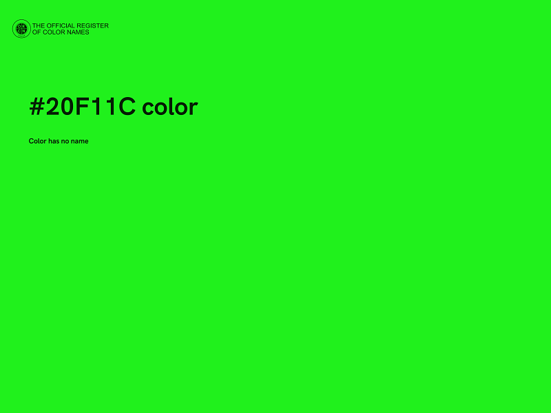 #20F11C color image