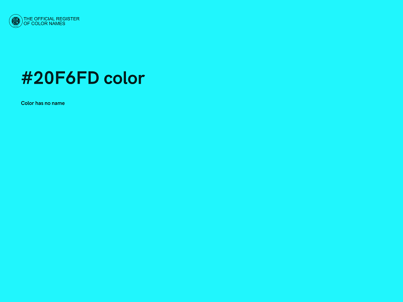 #20F6FD color image