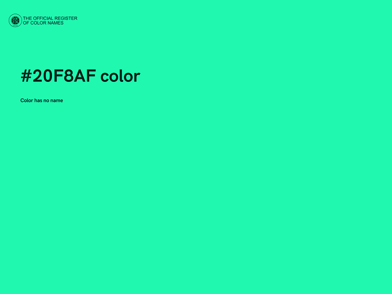 #20F8AF color image