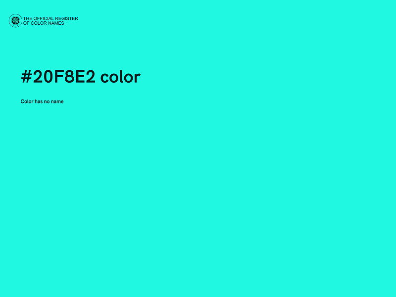 #20F8E2 color image