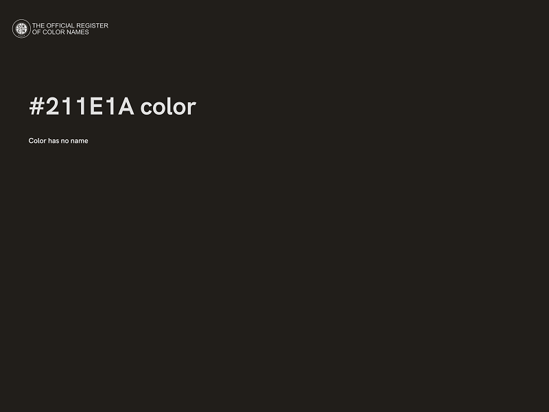 #211E1A color image