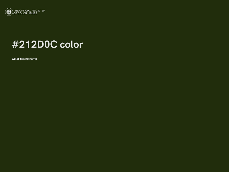 #212D0C color image