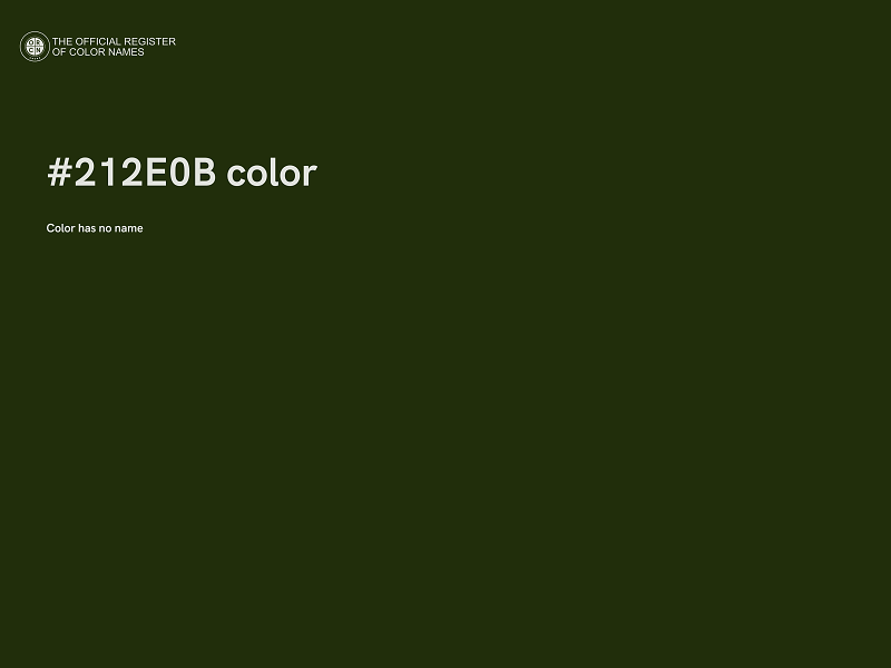 #212E0B color image