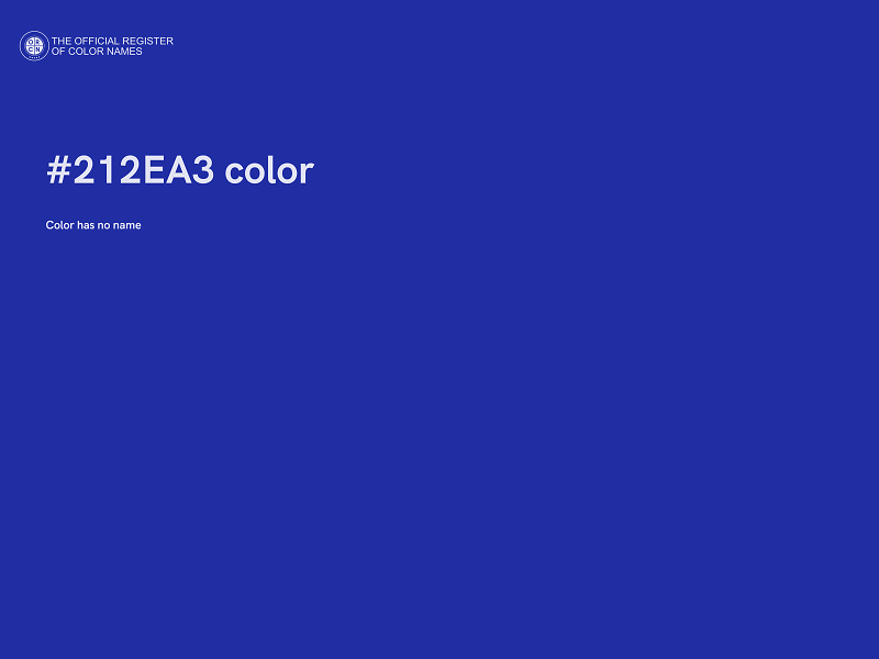 #212EA3 color image