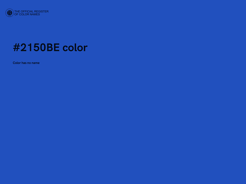 #2150BE color image