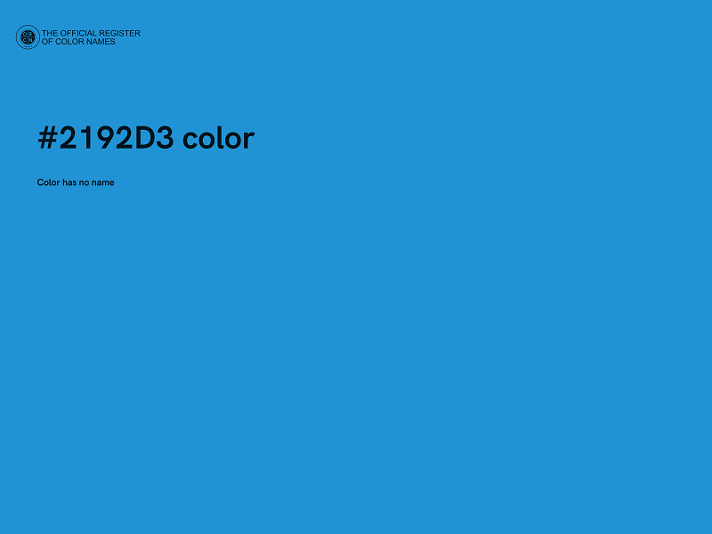 #2192D3 color image