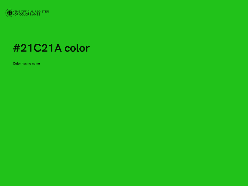 #21C21A color image