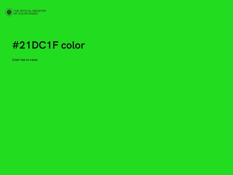 #21DC1F color image