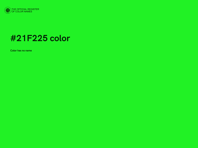 #21F225 color image