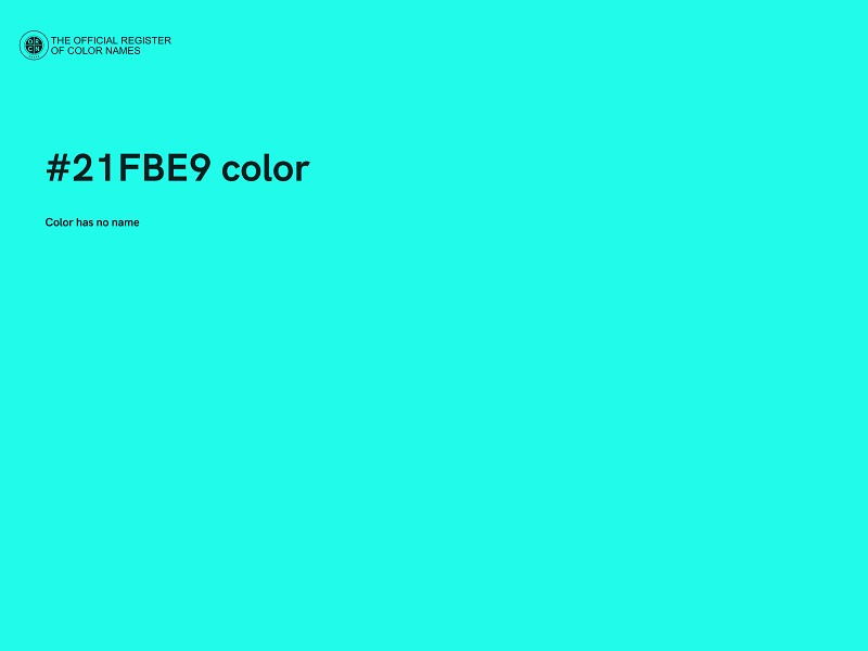 #21FBE9 color image