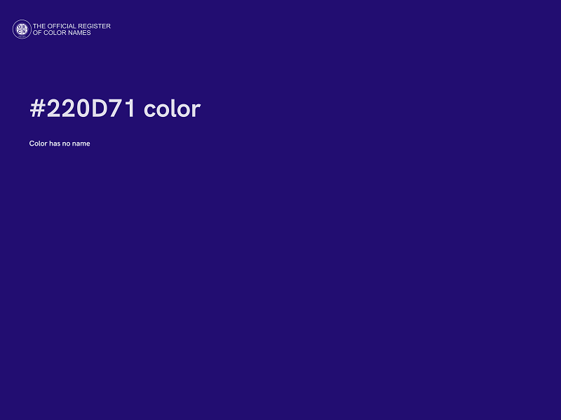 #220D71 color image