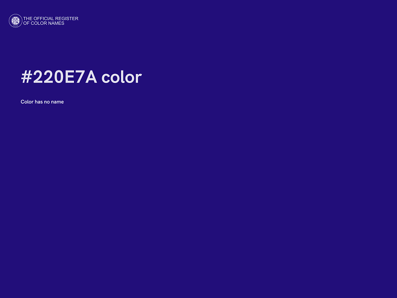 #220E7A color image