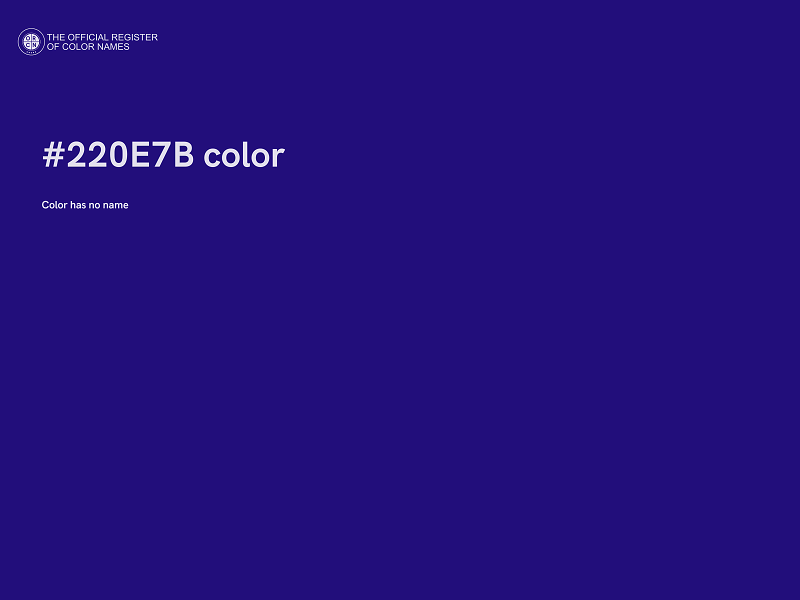 #220E7B color image