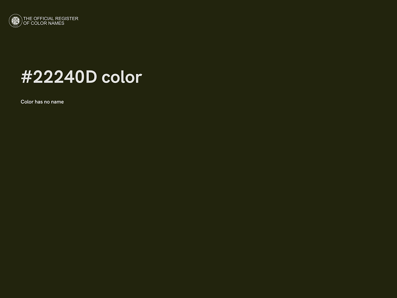 #22240D color image