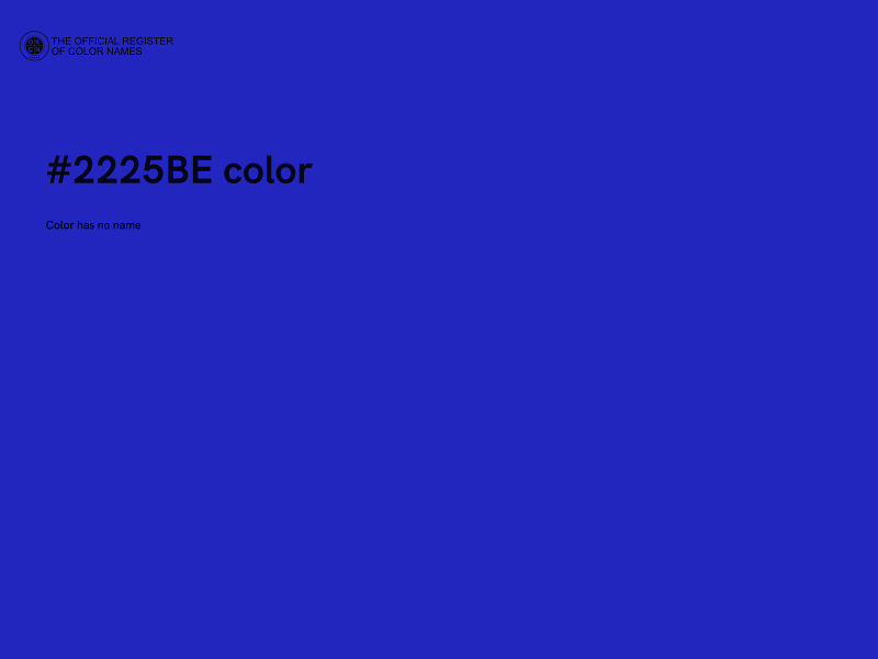 #2225BE color image