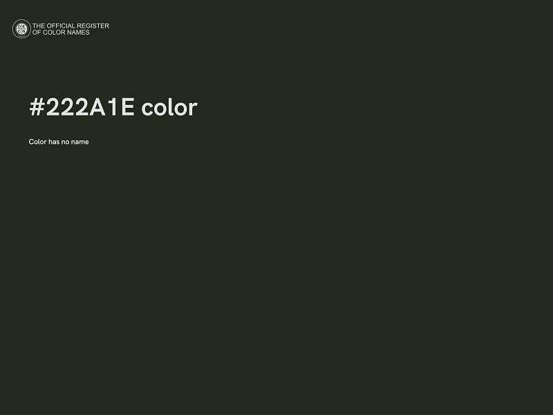 #222A1E color image