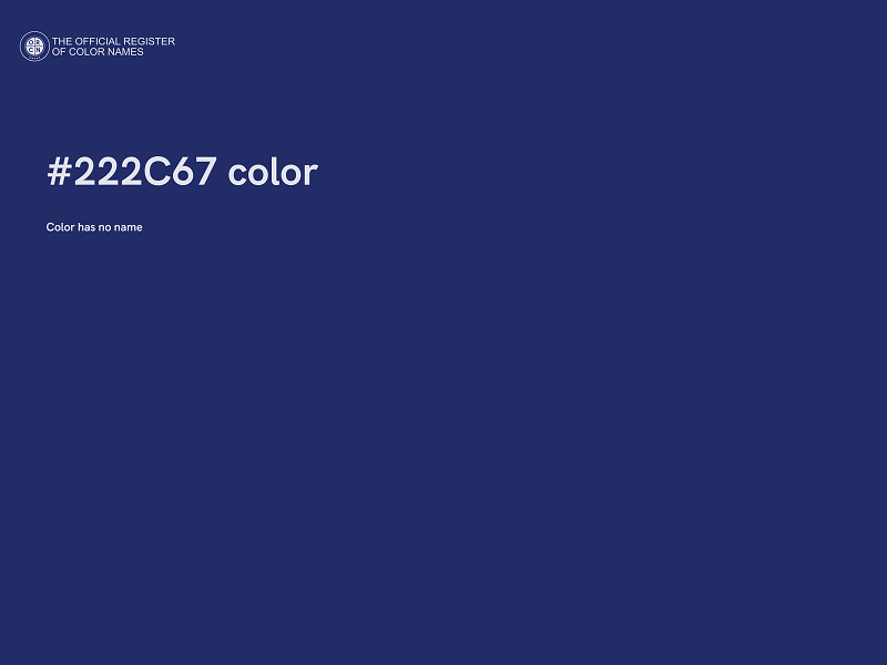 #222C67 color image