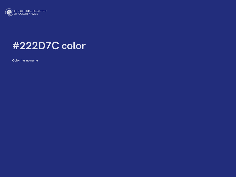 #222D7C color image