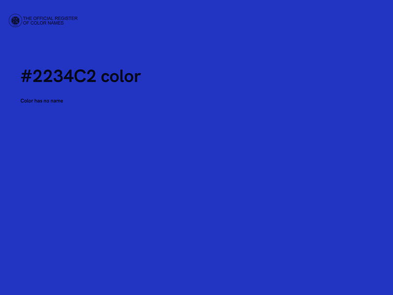 #2234C2 color image